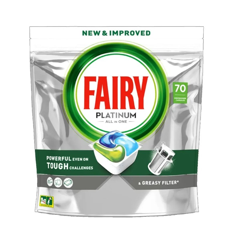 Dishwasher Tablets Factory - Fairy Platinum Lemon 5 Capsules