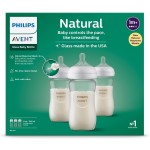 Glass Bottle Supplier - Philips Avent Natural 8oz 3-pack