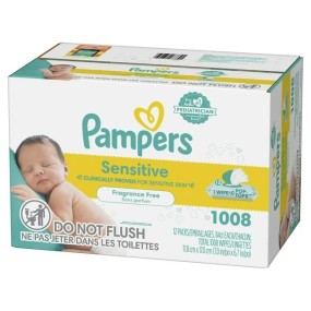 Baby Wipes Supplier - Pampers Sensitive 12 Pack 1008ct