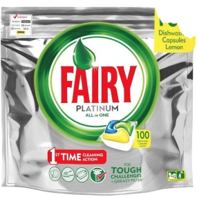 Dishwasher Tablets Manufacturer - Fairy Platinum 100 Capsules