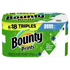 Paper Towels Manufacturer - Bounty Print 6 Triple Rolls
