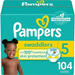 Diapers Factory - Pampers Swaddlers Size 5 104 Count