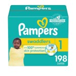 婴儿纸尿裤生产厂家 - 帮宝适Swaddlers 1号198片