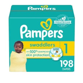 婴儿纸尿裤生产厂家 - 帮宝适Swaddlers 1号198片