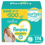 Diapers Manufacturer - Pampers Swaddlers Newborn 174 Count