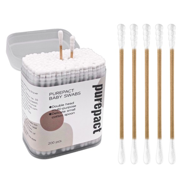 婴儿棉签生产商 - 可定制有机纸棒棉签