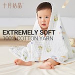 婴儿毛巾生产商 - 可定制纱布浴巾毯