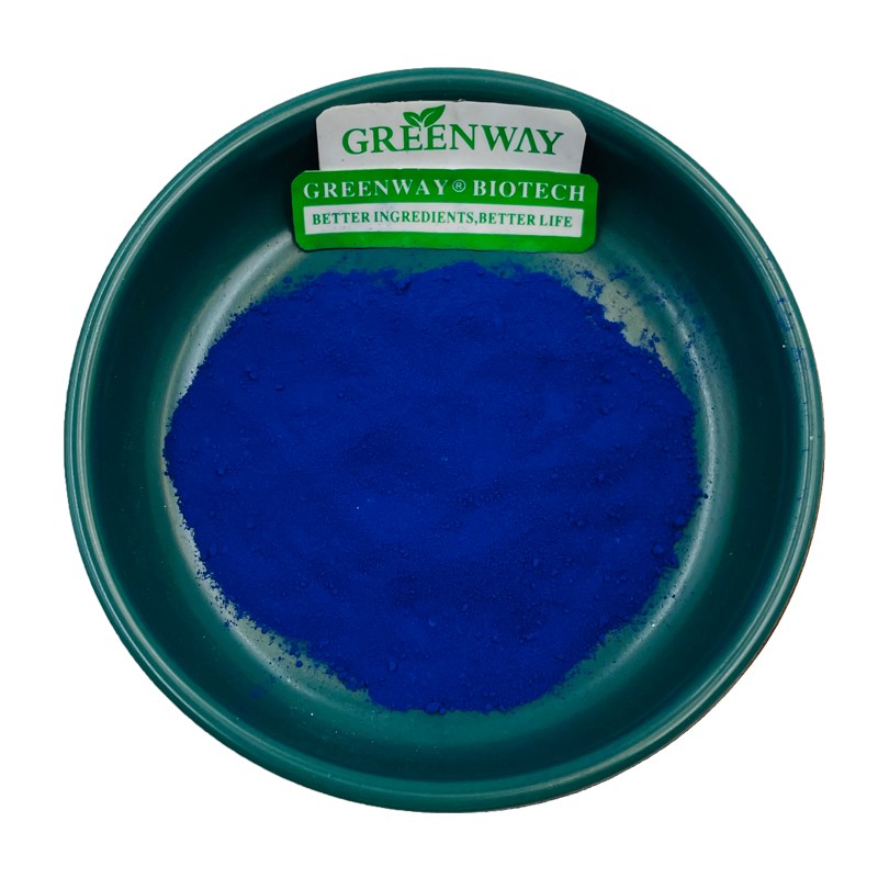 Supply Organic and Natural Blue Spirulina E18 Phycocyanin Powder