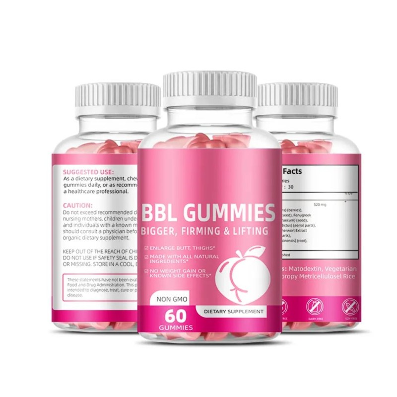 OEM Natural Organic Butt Enlargement Enhancement Hip Booster Gummy BBL Gummies