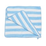 面巾工厂 - 可定制珊瑚绒条纹巾