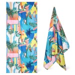 沙滩巾工厂 - 可定制编织超细纤维全印花沙滩巾