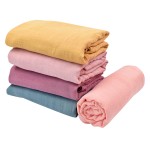 婴儿毯生产商 - 可定制纯色纱布毯