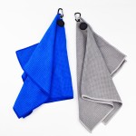 高尔夫毛巾生产商 - 可定制华夫格带夹巾