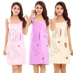 浴袍工厂 - 可定制印花超细纤维浴裙