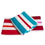 沙滩巾生产商 - 可定制环保条纹沙滩巾