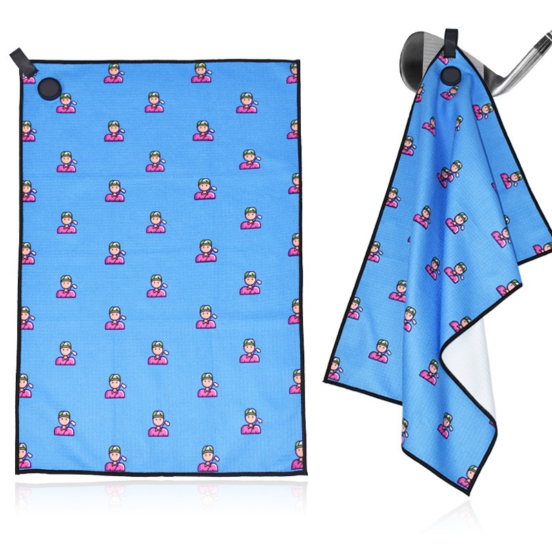 高尔夫毛巾生产商 - 可定制磁性球清洁巾