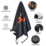 高尔夫毛巾生产商 - 可定制球杆清洁高尔夫巾