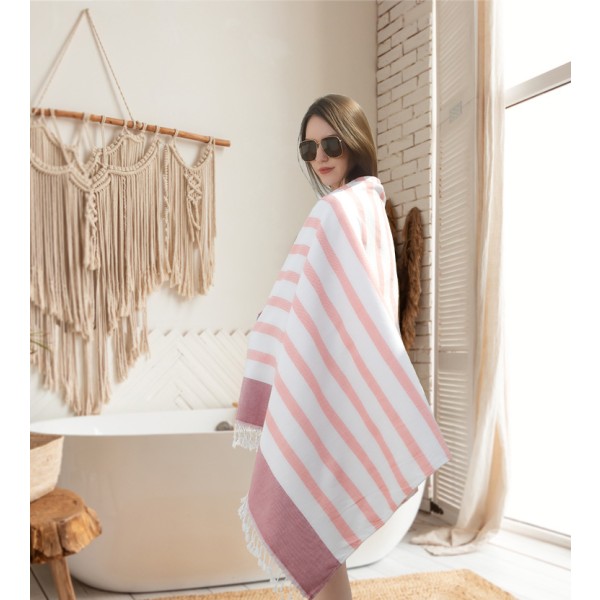 沙滩巾生产商 - 可定制棉质土耳其流苏巾