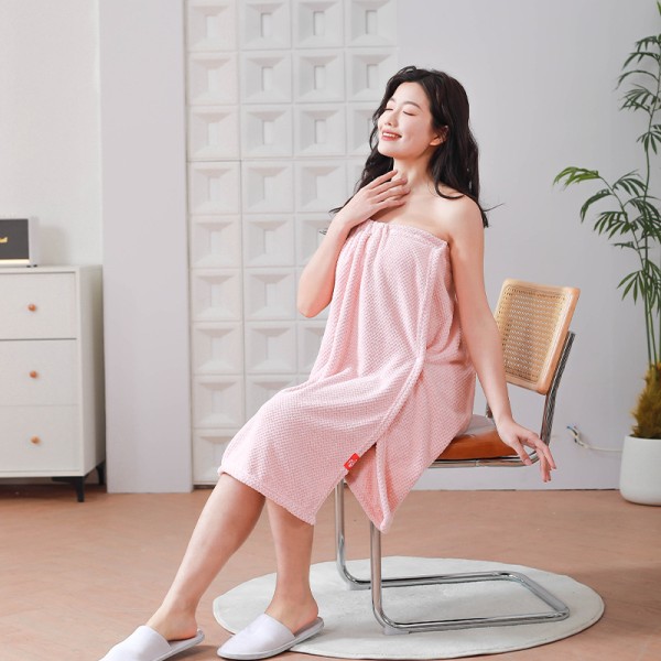 浴袍工厂 - 可定制纯色浴裙袍