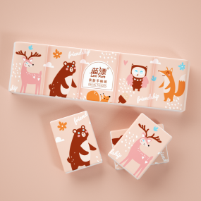 Pocket Tissue Factory - Virgin Bamboo Pulp Cute Animals