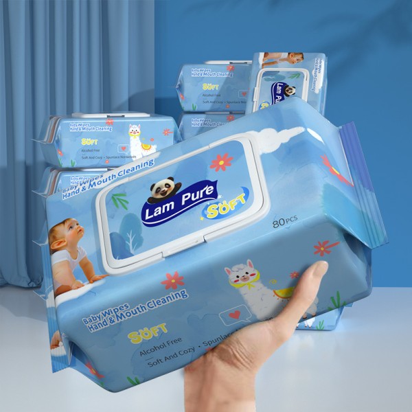 婴儿湿巾生产厂家 - 天然有机水刺无酒精