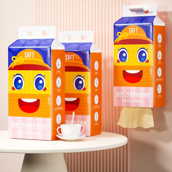 Wall Hanging Tissue Supplier - Virgin Bamboo 1000 Sheets Bottom Pull