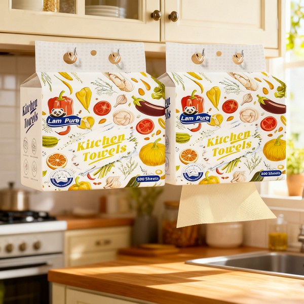 厨房用纸生产厂家 - 300抽高吸油吸水