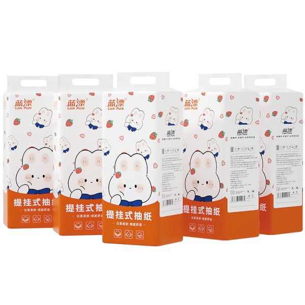 Suspended Facial Tissue Factory - 4-ply Thickening Premium Tissue