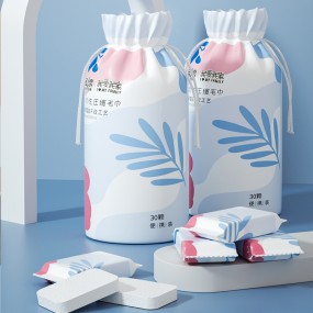 Woven Compressed Towels Manufacturer - 240*300 Reusable Face Towel