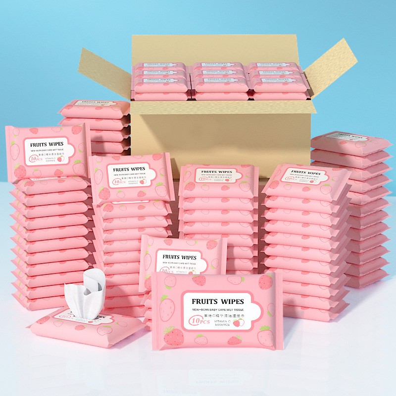 婴儿湿巾工厂 - 可定制无酒精一次性清洁湿巾