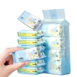 可冲散湿巾工厂 - 可定制迷你8张面部清洁湿巾