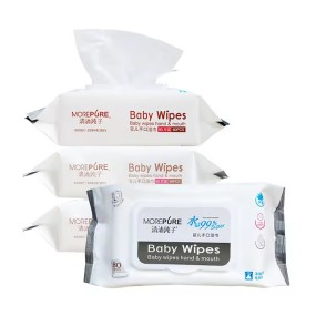 Baby Wipes Manufacturer - OEM Natural Biodegradable 80pcs Travel Case 10 Packs