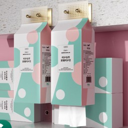 Jumbo Roll Tissue Manufacturer - Custom 600 Sheets Z-Fold Napkins Bathroom Tissue