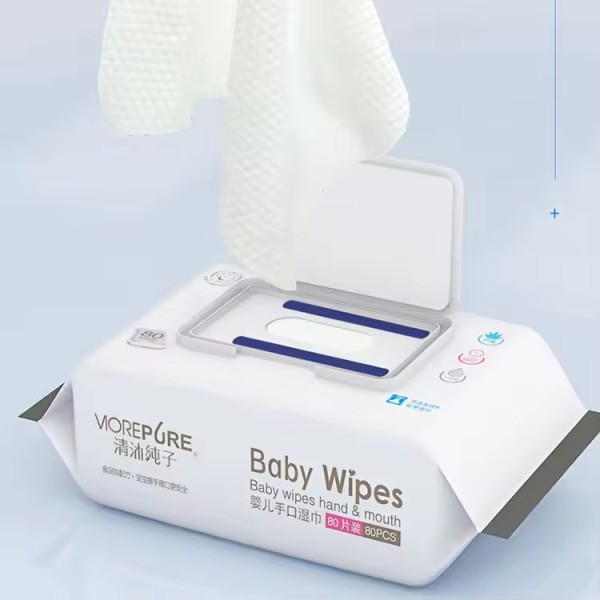 Baby Wipes Manufacturer - Disposable 80pcs Eco Biodegradable Mini Wipes Container