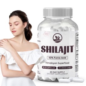 OEM Private Label Natural Pure Fulvic Acid Healthcare Supplement Shilajit Extract Capsules Himalayan Shilajit Capsule
