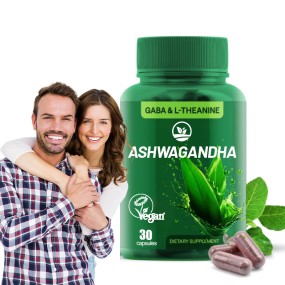 New Arrival Ashwagandha Root Extract Capsules - Natural Anxiety & Sleep Support, Vegan