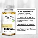 OEM Liposomal Glutathione Capsules 1000mg Natural Antioxidant for Skin Whitening & Anti - Aging