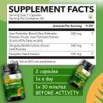 OEM Wholesale Saw Palmetto Capsules for Support Health Prostate Function Herbal Supplement Capsules Saw Palmetto Pills
