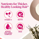 OEM Hair Growth Supplement Tablets with Proprietary Collagen Complex Tablets Biotin Zinc Vitmin C Niacin Supplement for Women