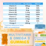 Top Quality Food Grade Kids Multivitamin Gummies Vitamin Omega 3 Gummies Children Multivitamin Gummies Improve lmmunity
