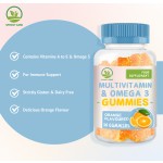 Top Quality Food Grade Kids Multivitamin Gummies Vitamin Omega 3 Gummies Children Multivitamin Gummies Improve lmmunity