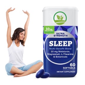 OEM Ultra Strength Sleep Softgel Capsules Melatonin Softgels Capsules Supplement Promotes Relaxation and Sleep Health Capsules