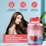 OEM Vegan Melatonin Sleep Gummies Supplement Sugar Free L-theanine Natural Sleep Aid Supplement Vitamin Gummies Improved Sleep