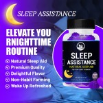 OEM High Quality Vegan Melatonin Gummies Sleep Gummies Promotes Relaxation for Aid Sleep for Adults Herbal Supplement