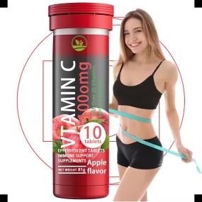 OEM天然脂肪代谢片|维生素C排毒和瘦身支持|泡腾饮料为女性/男性