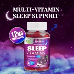 OEM Vegan Melatonin Sleep Gummies Supplement L-theanine Melatonin Gummies Elderberry Glycinate Vitamin Gummies Improved Sleep