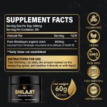 OEM Wholesale Custom Private Label 30g 50g Pure Organic Himalayan Shilajit Gold Resin Supplements Bulk Fulvic Acid with Spoon