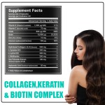 OEM Hot Sale Women Hair Complex Vitamin Supplement Support Thicker Hair Growth Biotin Capsules
