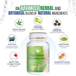 Organic Flat Belly Diet Tablets Detox Tummy Appetite Suppressant Fast Slimming Capsules Adult Fat Burning Weight Management Pill