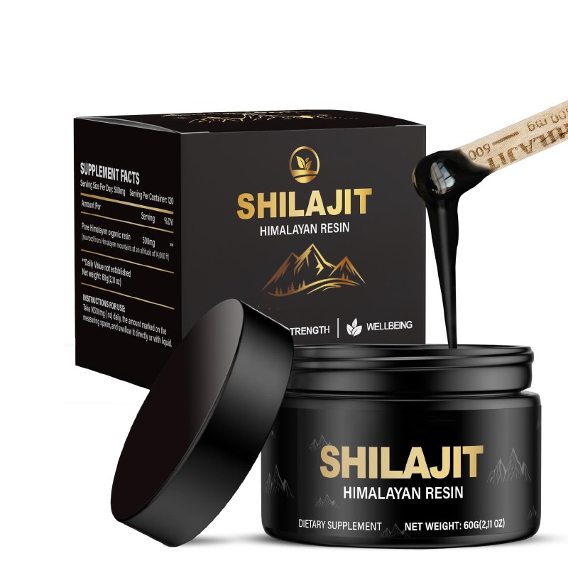 OEM Wholesale Custom Private Label 30g 50g Pure Organic Himalayan Shilajit Gold Resin Supplements Bulk Fulvic Acid with Spoon